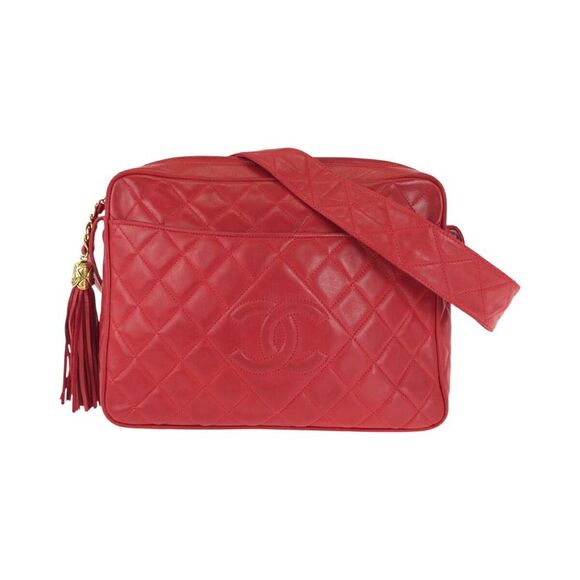 Chanel Lambskin Matelassé Coco Mark Tassel Shoulder Bag - Picture 1 of 6